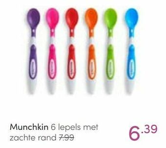 Baby & Tiener Munchkin 6 lepels met zachte rand aanbieding