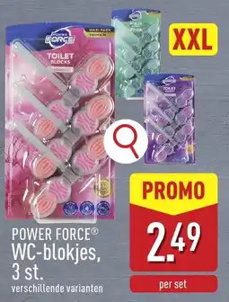ALDI Power force wc-blokjes aanbieding