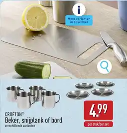 ALDI Beker, snijplank of bord aanbieding