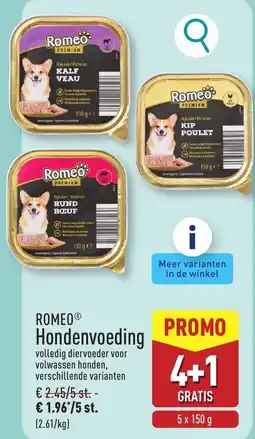 ALDI Romeo Hondenvoeding aanbieding