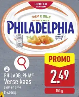ALDI Philadelphia verse kaas zalm en dille aanbieding