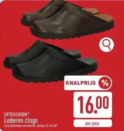 ALDI Up2fashion Lederen Clogs aanbieding