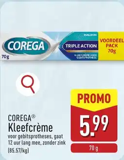 ALDI Corega Kleefcrème aanbieding