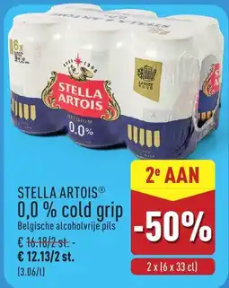 ALDI Stella artois cold grip aanbieding