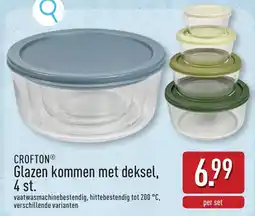 ALDI Glazen kommen met deksel aanbieding