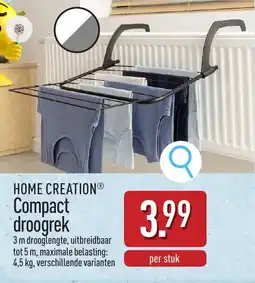 ALDI Home Creation Compact Droogrek aanbieding