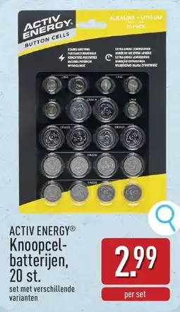 ALDI Activ energy knoopcel-batterijen aanbieding