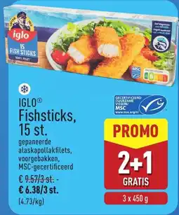 ALDI Iglo Fishsticks aanbieding