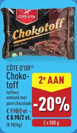 ALDI Côte d'Or Chokotoff aanbieding