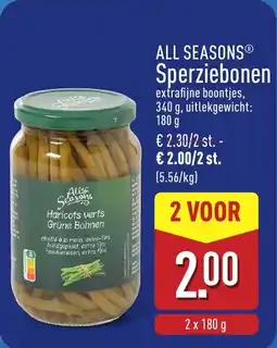 ALDI All Season Sperziebonen aanbieding