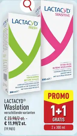ALDI Lactacyd Waslotion aanbieding