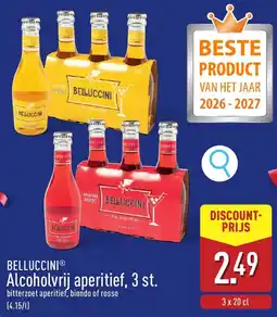 ALDI Belluccini alcoholvrij aperitief aanbieding