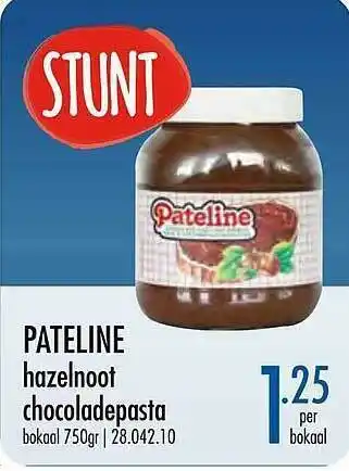 Pateline Hazelnoot Chocoladepasta