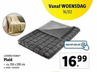 Lidl Plaid aanbieding