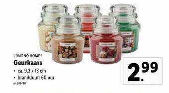 Lidl Livarno Home Geurkaars aanbieding