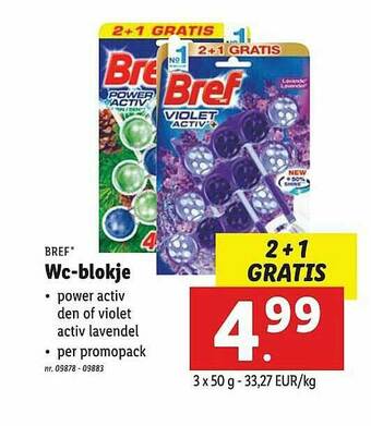 Lidl Bref Wc-blokje aanbieding