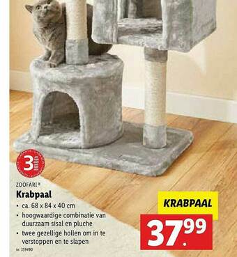 Lidl Krabpaal aanbieding