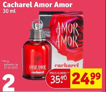Kruidvat Cacharel Amor Amor aanbieding