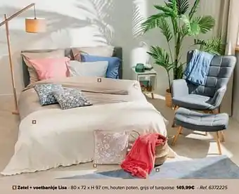 Carrefour Zetel + voetbankje lisa aanbieding