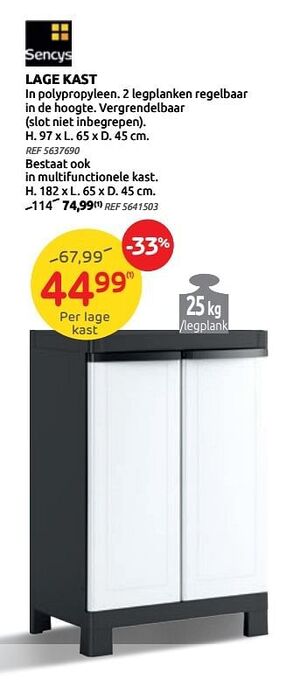 Brico Lage kast aanbieding