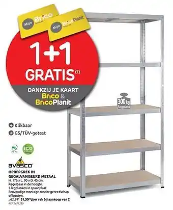 Opbergrek in gegalvaniseerd metaal