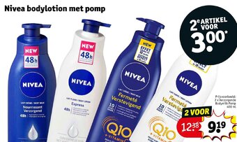 Kruidvat Nivea bodylotion met pomp aanbieding