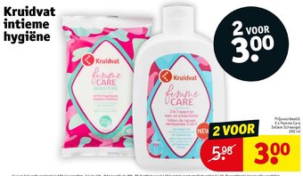 Kruidvat Intieme hygiene aanbieding