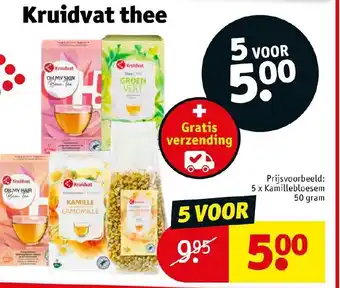 Kruidvat Thee 5x Kamillebloesem 50g aanbieding