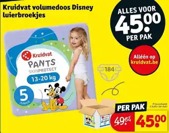 Kruidvat Volumedoos Disney luierbroekjes aanbieding