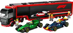 Coolblue LEGO City F1 Truck met RB20 en AMR24 F1 auto's 60445 aanbieding