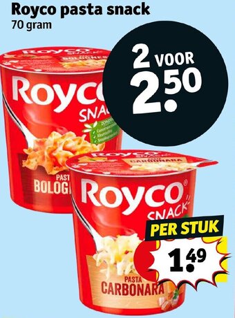 Kruidvat Royco pasta snack 70g aanbieding