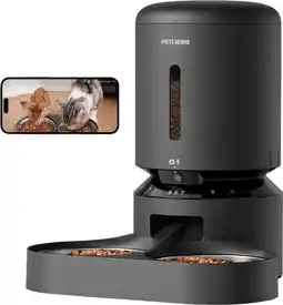 Coolblue Petlibro Automatische Voerbak met Camera dual PLAF203 Zwart aanbieding