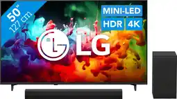 Coolblue LG Mini-led 50 QNED71 (2026) + LG DS40T aanbieding
