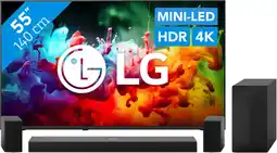 Coolblue LG Mini-led 55 QNED71 (2026) + LG DS70TR aanbieding