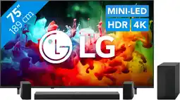 Coolblue LG Mini-led 75 QNED70 (2026) + LG DS70TR aanbieding