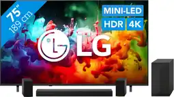 Coolblue LG Mini-led 75 QNED70 (2026) + LG DS60TR aanbieding