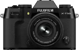 Coolblue Fujifilm X-T50 Zwart + XC 15-45mm f/3.5-5.6 OIS PZ aanbieding