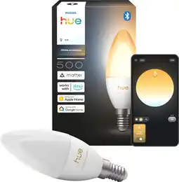Coolblue Philips Hue Ampoule Bougie White Ambiance E14 Ampoule Séparée aanbieding