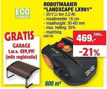 Hubo Robotmaaier landxcape lx991 aanbieding