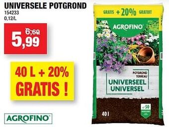 Hubo Universele potgrond aanbieding