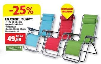 Hubo Relaxzetel sunday aanbieding