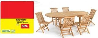 Hubo Tafel aristo aanbieding