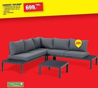 Hubo Loungeset san remo aanbieding