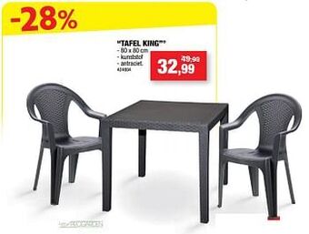 Hubo Tafel king aanbieding