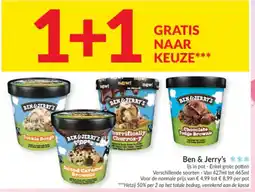 Intermarché Ben & Jerry's ijs in pot aanbieding
