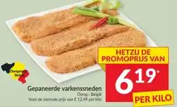 Intermarché Gepaneerde varkensssneden aanbieding