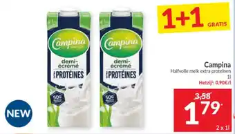 Campina demi-écrème extra protéines