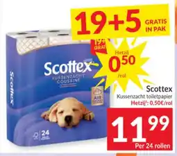 Intermarché Scottex Kussenzacht toiletpapier aanbieding