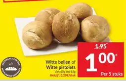 Intermarché Witte bollen of witte pistolets aanbieding