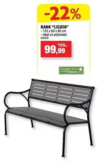 Hubo Bank licata aanbieding